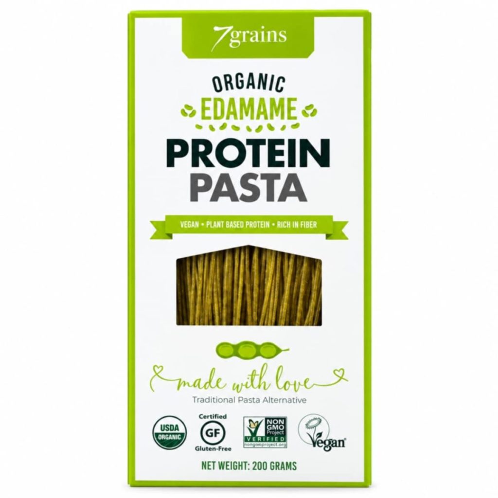 7Grains Organic Edamame Protein Pasta, 200 g (Raw Bites PH)
