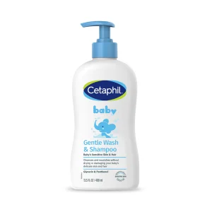 Cetaphil Baby Gentle Wash and Shampoo, Pump Bottle 400 ml (Watsons Official Store)