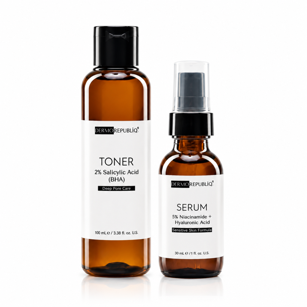 Dermorepubliq Duos Set Oil Control, 2% Salicylic Acid Toner + 5% Niacinamide Serum (Dermorepubliq)