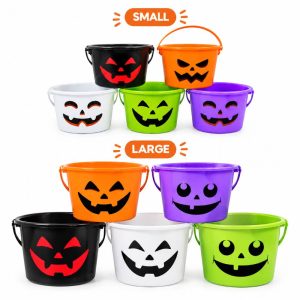 Greenware Halloween Bucket Trick or Treat Basket, 2 Sizes (Greenware)