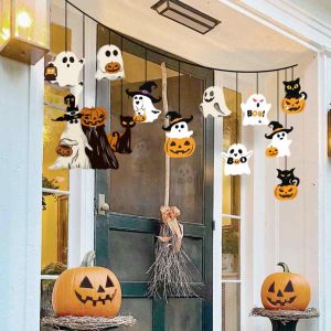 Halloween Felt Hanging Door Decor Set, Bats, Ghosts and Ravens (skyingline.ph)