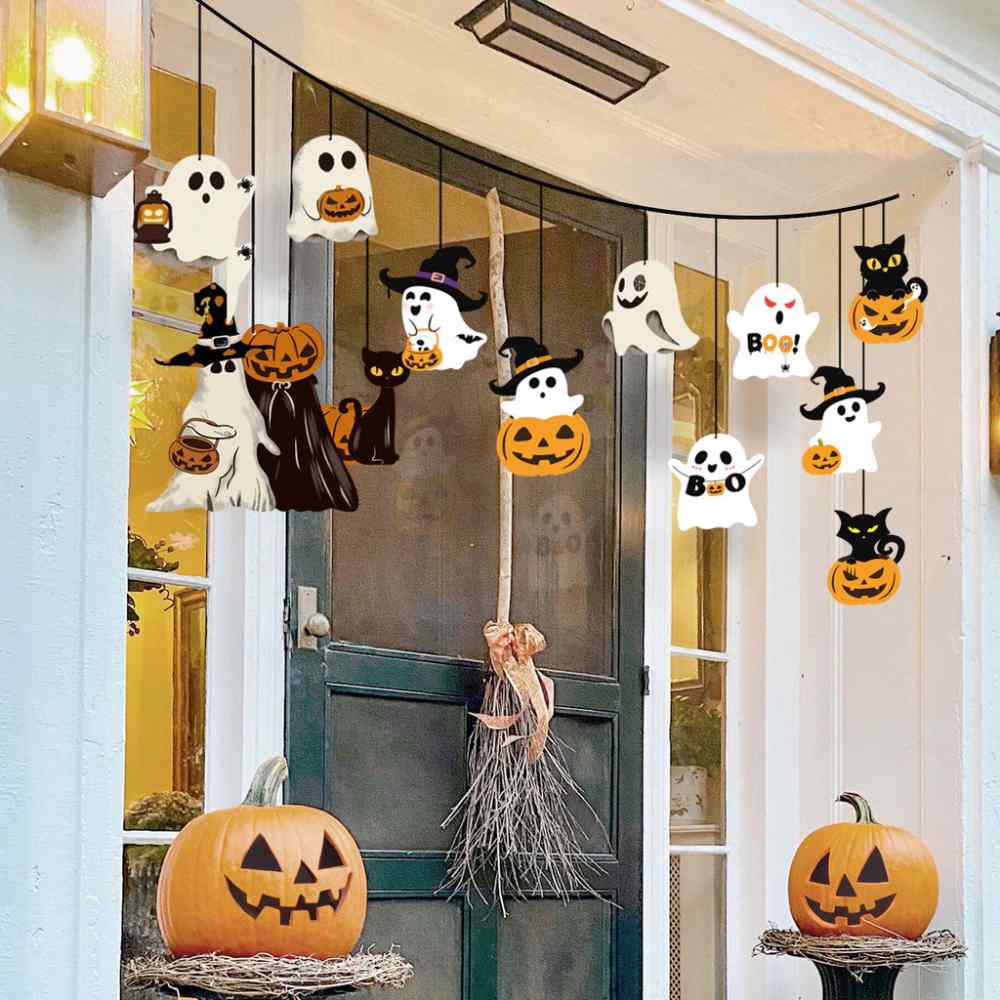 Halloween Felt Hanging Door Decor Set, Bats, Ghosts and Ravens (skyingline.ph)