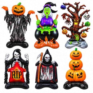 Halloween Self-Standing Balloon Sets, Skeleton, Mummy and Haunted Tree (happydayph)