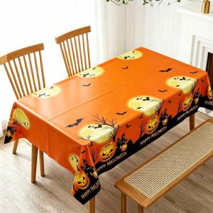 Halloween Theme Party Disposable Tablecloth, 137 x 183 cm (Onew Party Supplies)