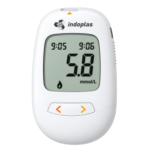 Indoplas IPI-707 Blood Glucose Meter set with 50 strips and 50 lancets