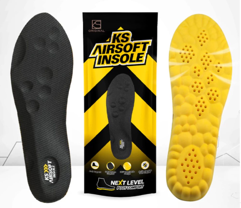 KS AirSoft Insole, Breathable Soft Arch Support Antibacterial (KS ORIGINAL Official Store)