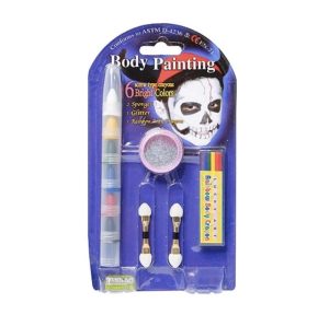 Lucky Art Face Paint FWR-1G, 6 Glitter Sticks (Kids Ink)