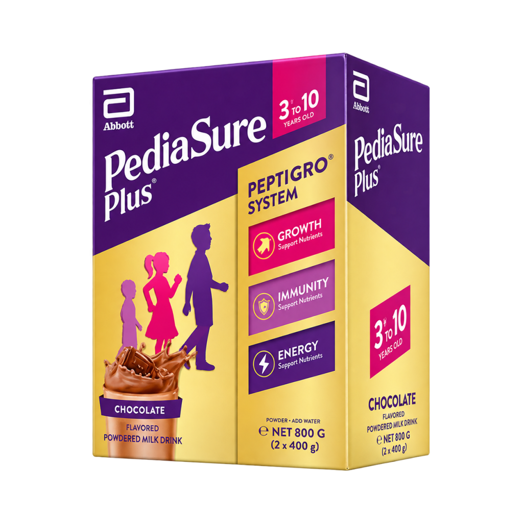 PediaSure Plus 3+ Chocolate Powdered Milk Drink for Kids Above 3 Years Old, 800 g