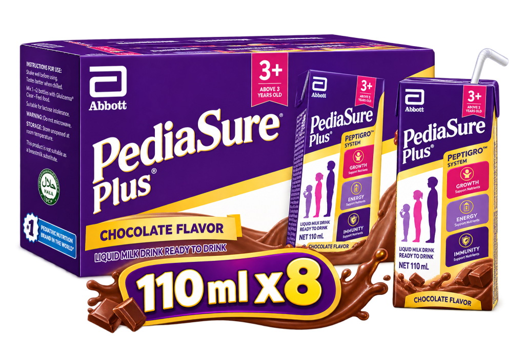 PediaSure Plus 3+ Choco Ready to Drink 110 ml x8 (above 3 years)