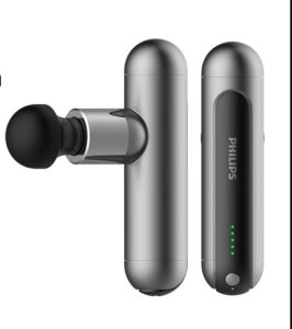 Philips Hot Compress Mini Massage Gun PPM7303, 6 heads with heated head (Philips Massage Philippines)