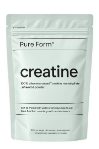Pure Form Ultra-Micronized Creatine Monohydrate Unflavored Powder, 300 g