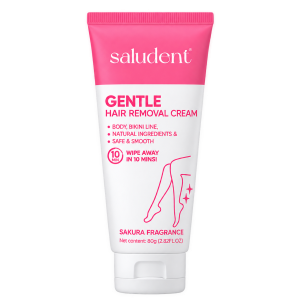 Saludent Gentle Hair Removal Cream, 80 g with whitening gel