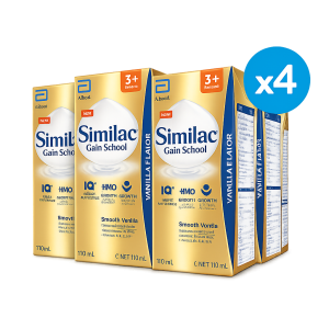 Similac Gainschool Ready to Drink Vanilla 110 ml, bundle of 4 (kids above 3)