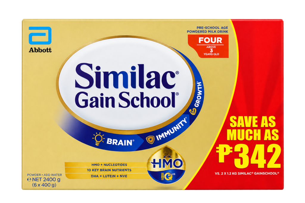 Similac Gainschool HMO Preschool Milk Drink Above 3 Years Old, 2.4 kg