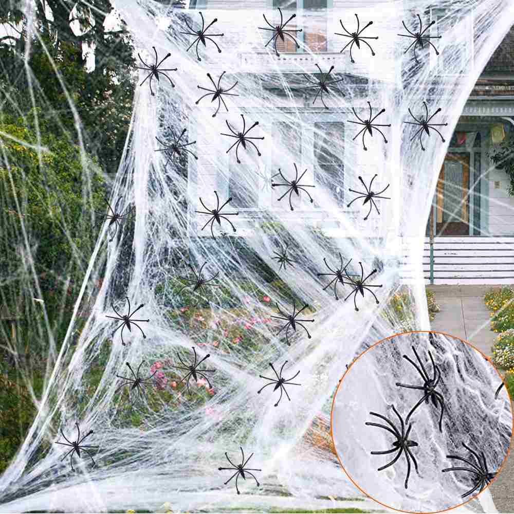 Spider Web with 2 Spiders for Halloween Decoration (One Stop Divisoria)