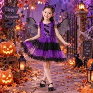 Sunday Kids Halloween Witch Costume for Girls 2-9 Years (Sundaykids Official Shop)