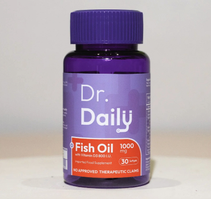 Dr. Daily Fish Oil 1,000 mg + Vitamin D3 800 IU, 30 softgels