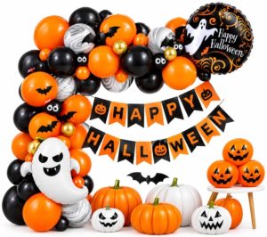 Agar.Shop All In 1 Halloween Theme Party Decoration Ghost, Skull and Pumpkin Balloon Set (agar.shop)