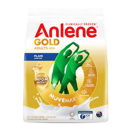 Anlene Gold Movemax Adult Milk Powder Plain 990 g