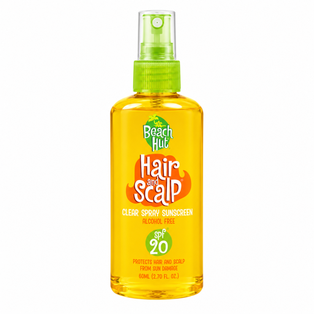 Beach Hut Hair and Scalp Clear Spray Sunscreen SPF 20, 80 ml (Beach Hut Sunscreen)
