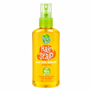 Beach Hut Hair and Scalp Clear Spray Sunscreen SPF 20, 80 ml (Beach Hut Sunscreen)