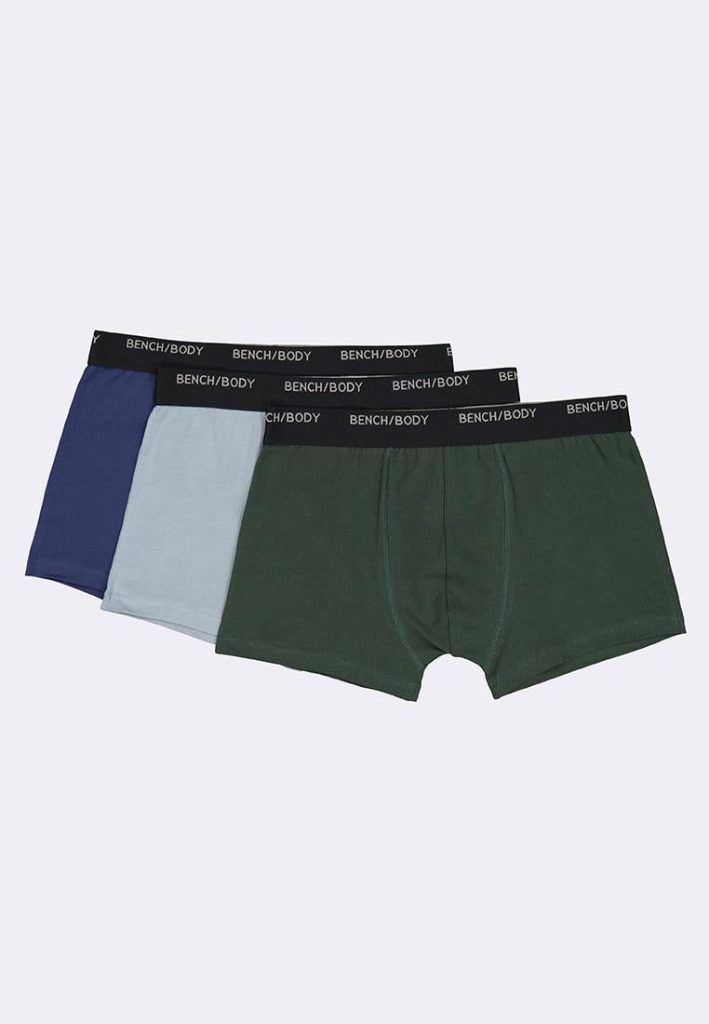BENCH/ Men’s 3-in-1 Pack Boxer Brief TUX0301, 95% combed cotton (BENCH)