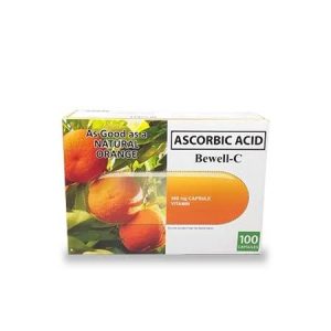 Bewell-C Non-Acidic Vitamin C 500 mg, 100 capsules