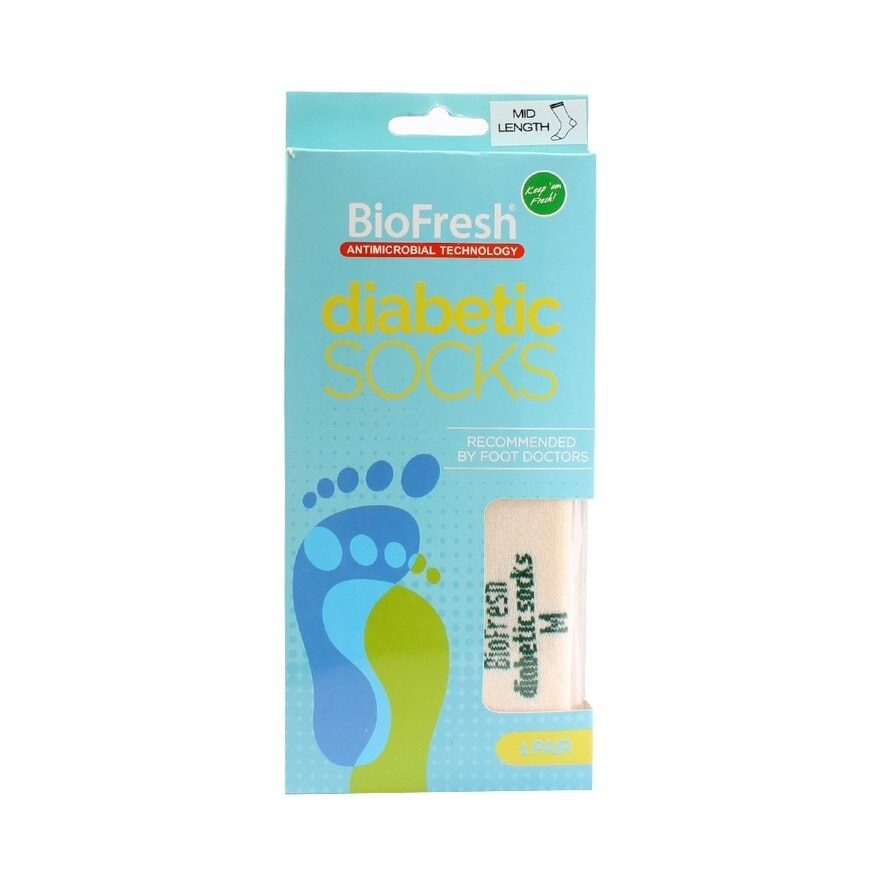 Biofresh Diabetic Socks, Medium, 1 pair (Watsons Official Store)