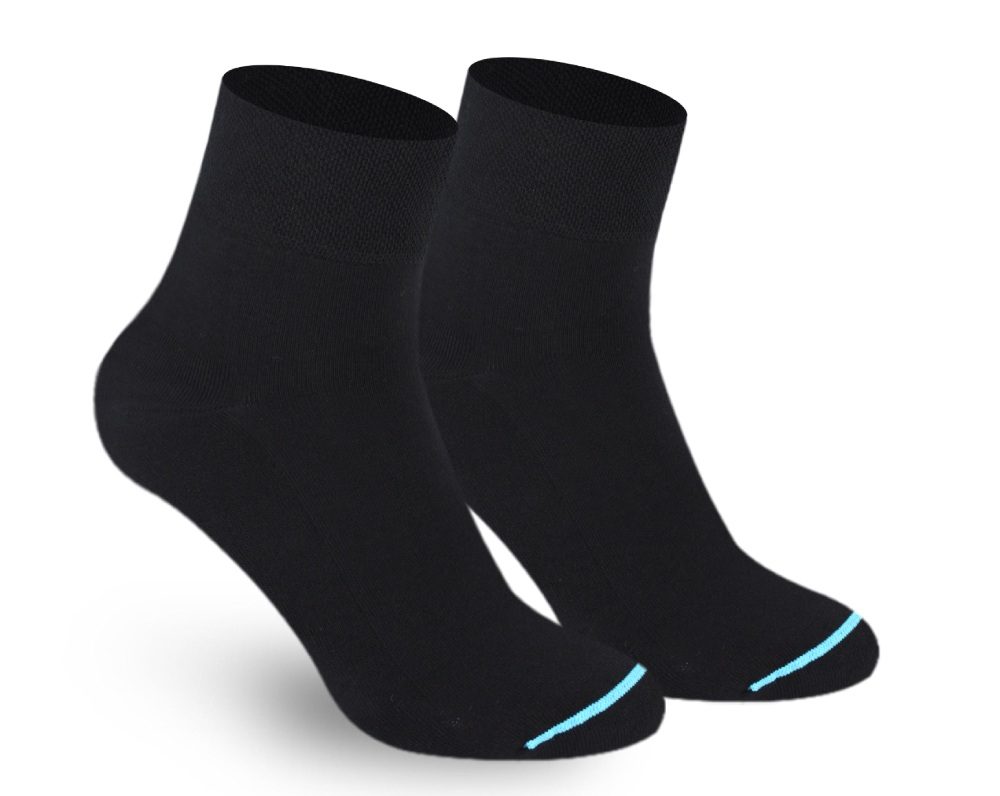 Biofresh Men’s Antimicrobial Diabetic Thin Casual Ankle Socks FMD4, 1 pair (Burlington PH)