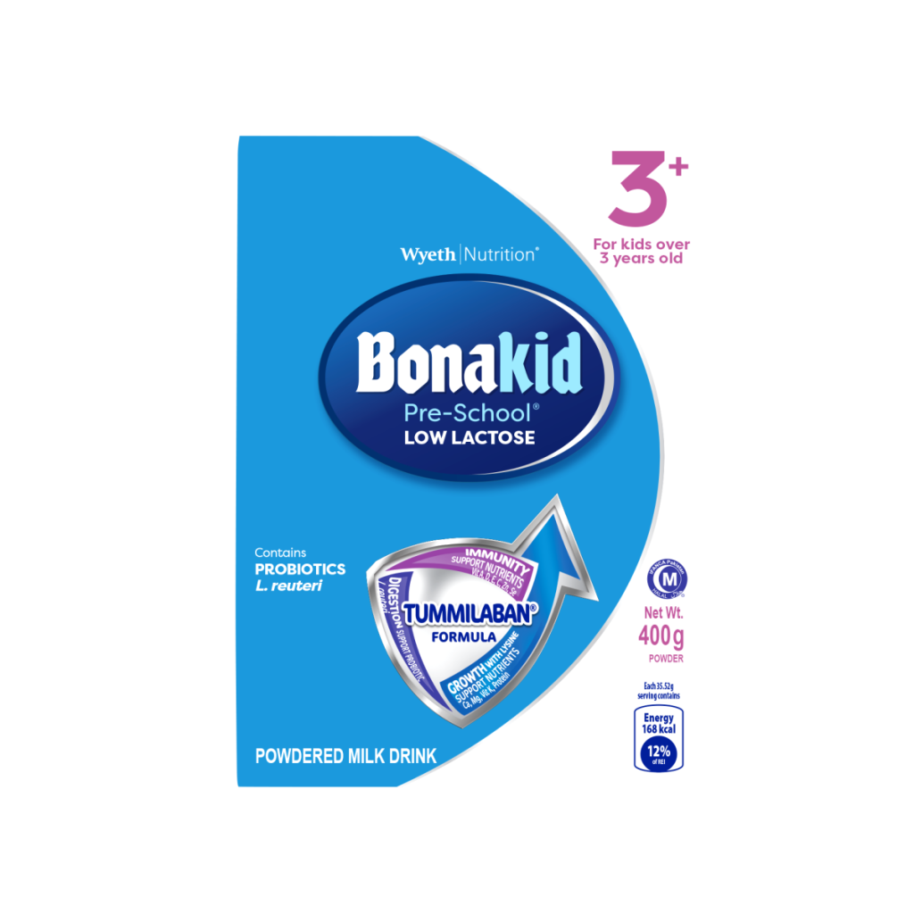 Bonakid Pre-School 3+ Low Lactose Growing-Up Milk 400 g (Nestlé Store)