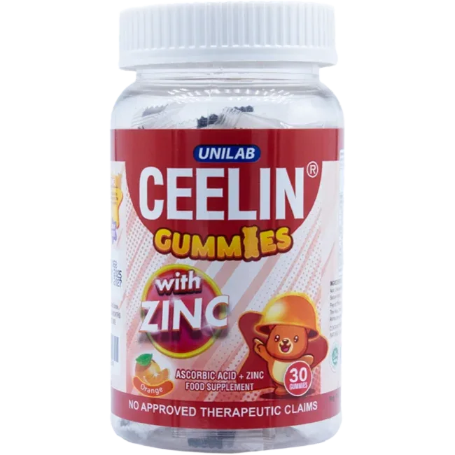 Ceelin Gummies with Zinc, 30 gummies (ages 4 to 12)