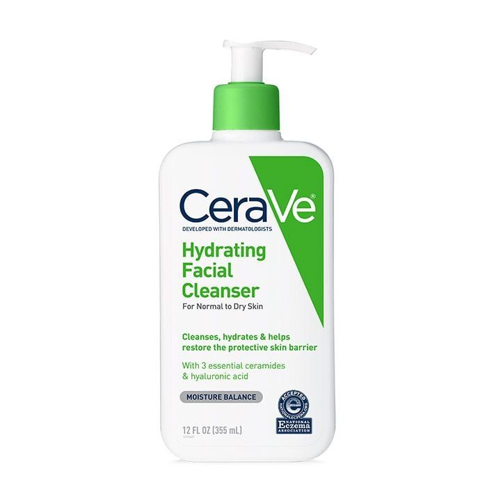 CeraVe Hydrating Cleanser for Normal to Dry Skin, 88/236/473 ml (CeraVe Official Store)