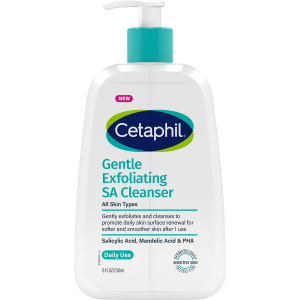 Cetaphil Gentle Exfoliating Salicylic Acid Cleanser 236 ml, with Mandelic Acid and PHA (Cetaphil Flagship Store)