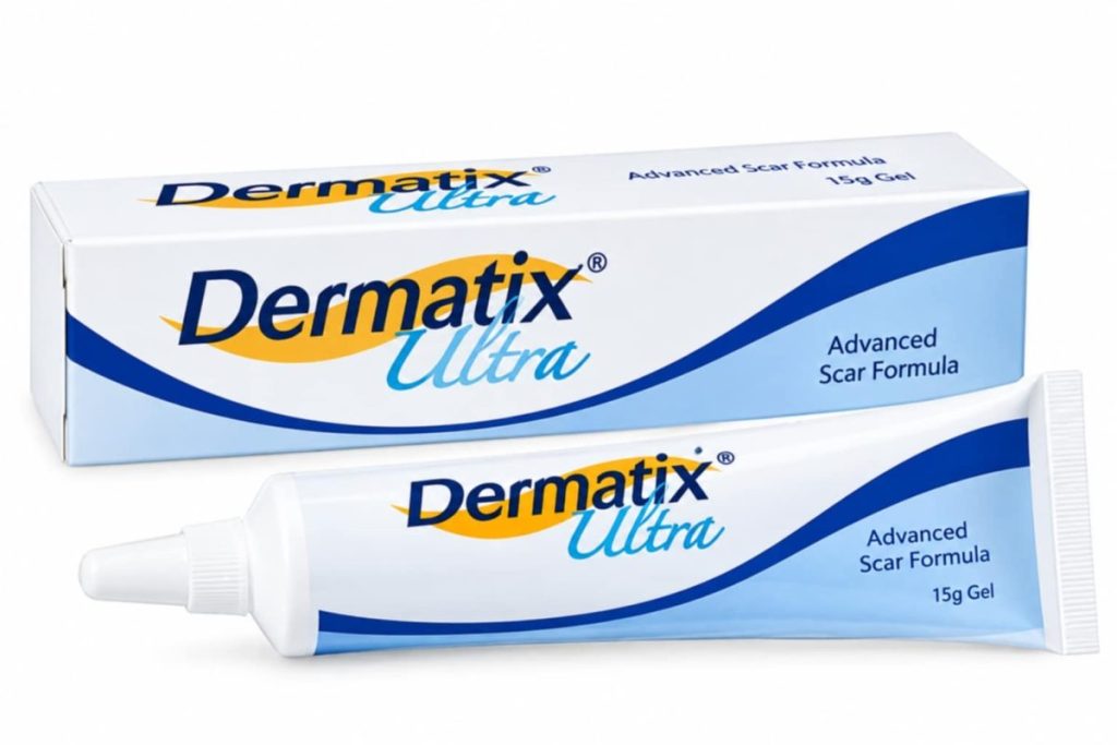 Dermatix Ultra Scar Gel 15 g, silicone gel with vitamin C ester (Menarini Consumer Health)