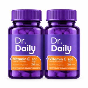 Dr. Daily Vitamin C Sodium Ascorbate 800 mg, 30 capsules