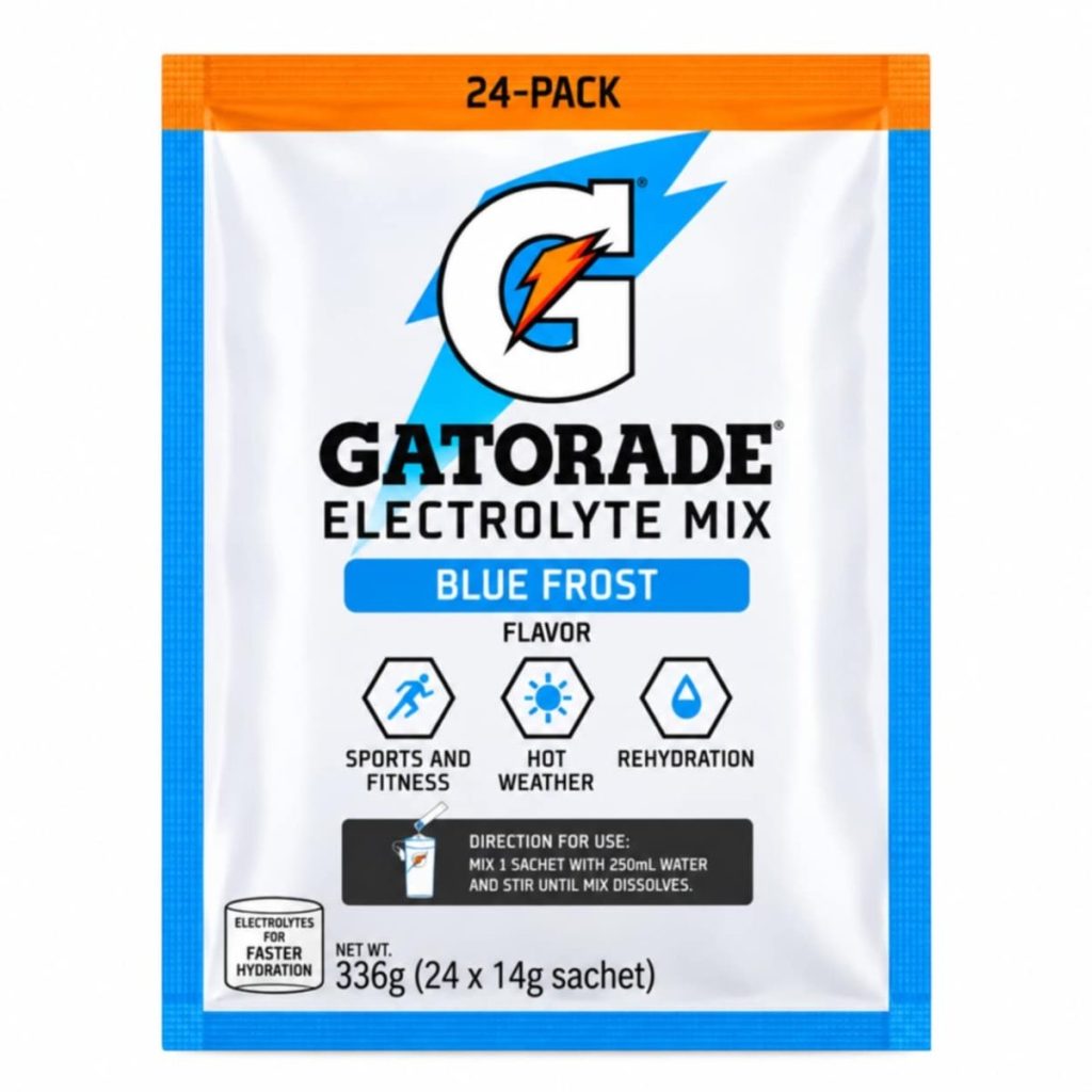 Gatorade Electrolyte Mix Blue Frost, 24 sachets x 14 g (Frito-Lay Official Store)