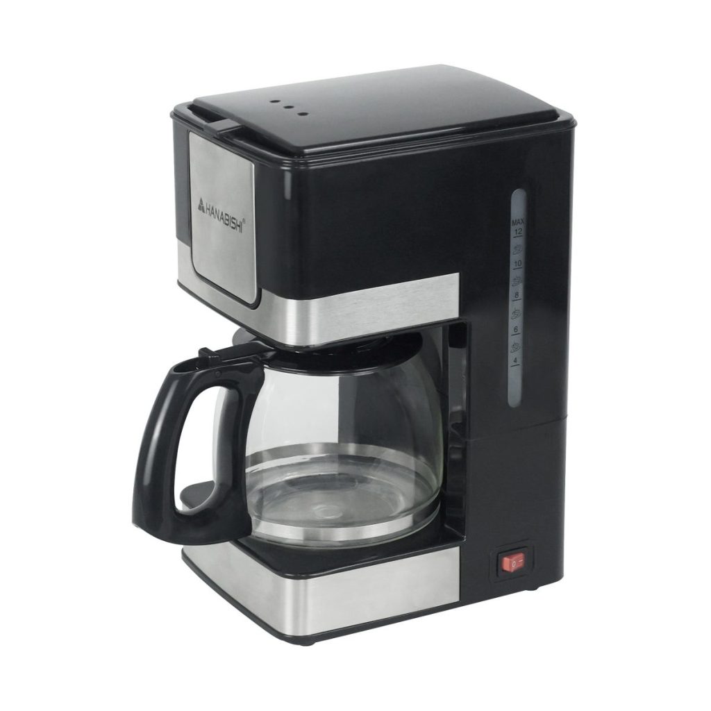 Hanabishi HGRCM2IN1 Coffee Maker with Built-in Grinder, 4 cups, 600 W (Hanabishi Official)
