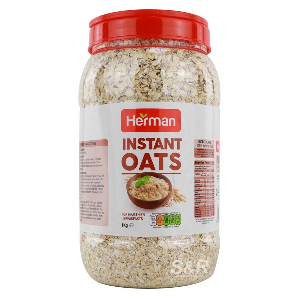 Herman Instant Oats, 1 kg (S&R Membership Shopping)