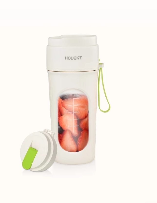HODEKT Portable 2 in 1 Smoothie Blender, 400 mL, 12 blades, USB (HODEKT Official Store)