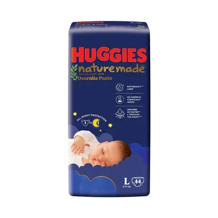 Huggies Nature Made Overnite Large, 44 pcs (Huggies Philippines)