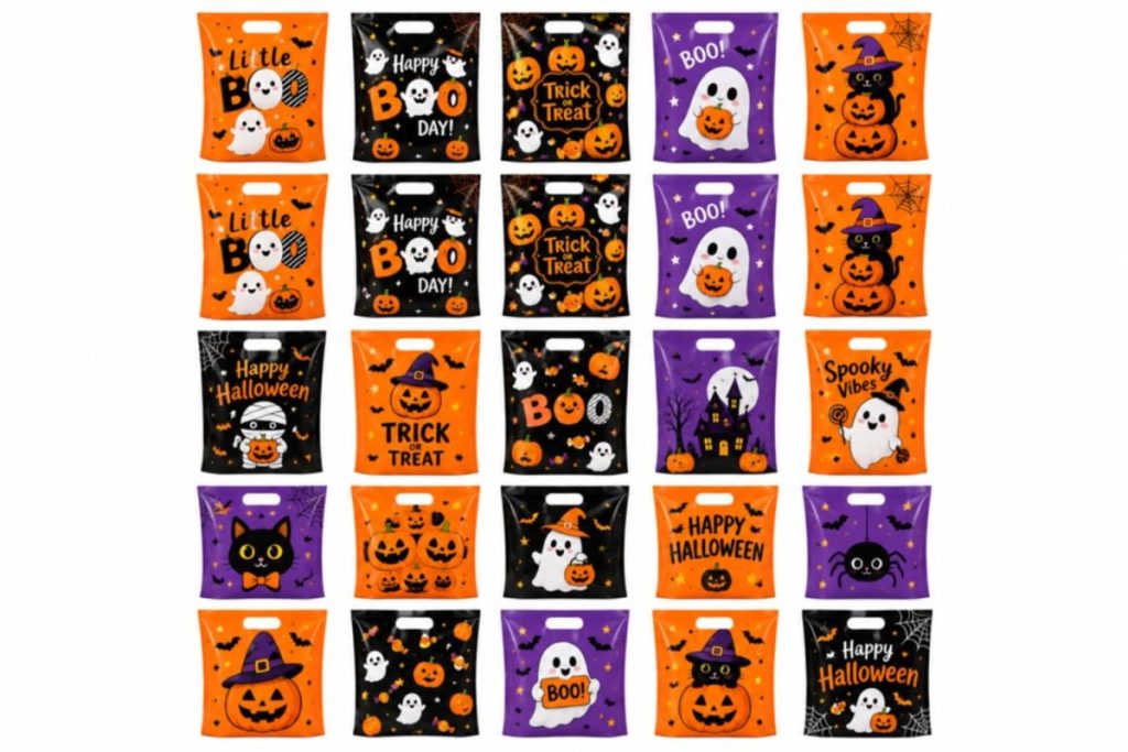 25 Pcs Halloween Ziplock Loot Bags, Giveaway Gift Bags (Huiran.HomeDecor.ph)
