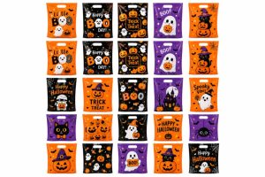 25 Pcs Halloween Ziplock Loot Bags, Giveaway Gift Bags (Huiran.HomeDecor.ph)