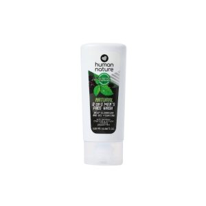 Human Nature Natural 2-in-1 Men’s Face Wash, Bamboo Charcoal (Human Nature Official Store)