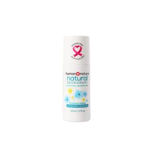 Human Nature Natural Deodorant Roll On, Powder Fresh or Petal Fresh, 50 ml (Human Nature Official Store)