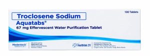 Aquatabs Troclosene Sodium 67 mg Water Purification Tablets, 30 / 50 / 100 Tablets (Juldan PH)