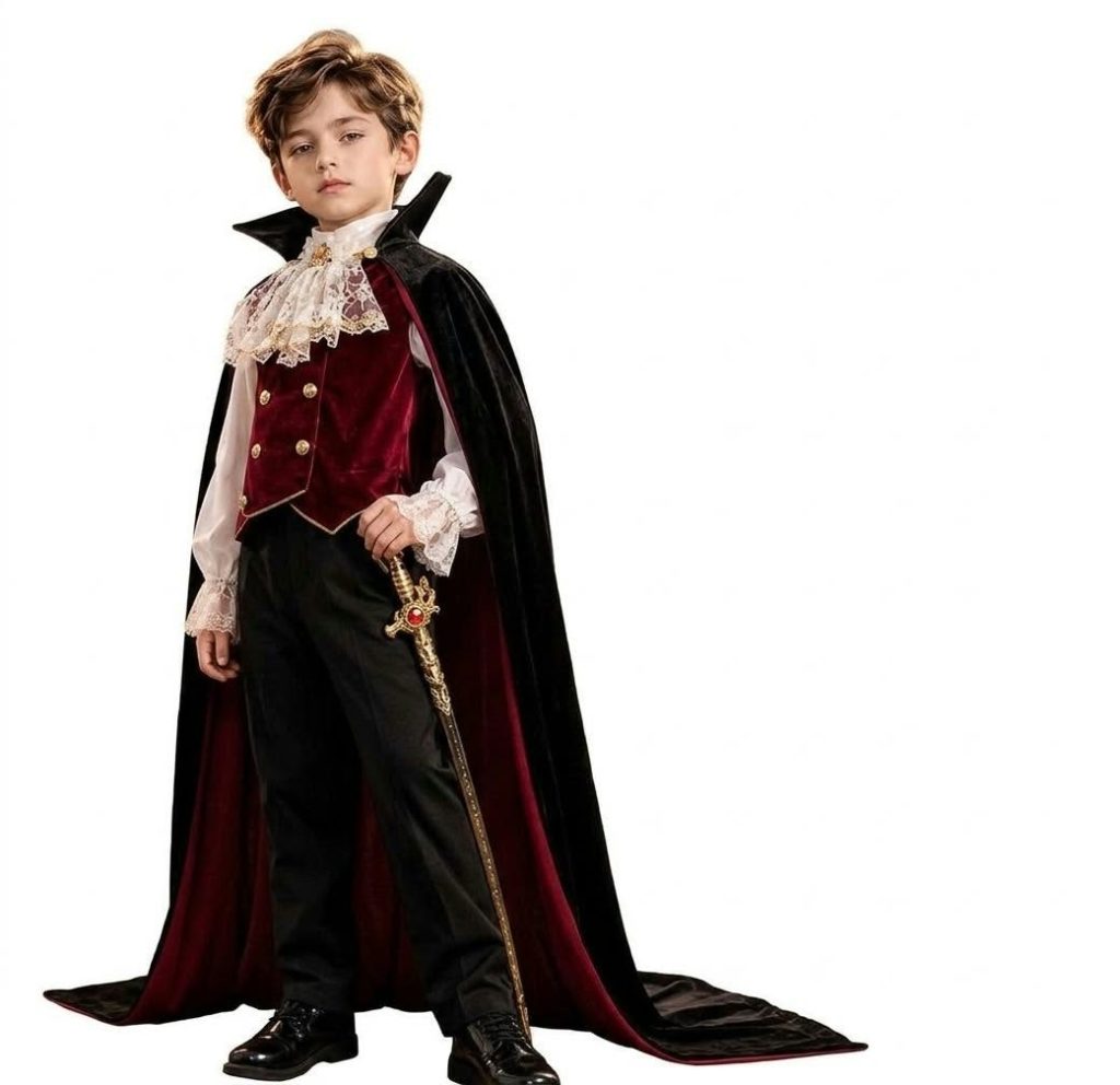 Evil Vampire Costume for Kids 2-12 Years (K2 KIDS)