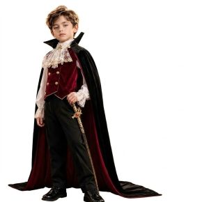 Evil Vampire Costume for Kids 2-12 Years (K2 KIDS)