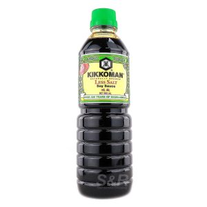 Kikkoman Naturally Brewed Less Salt Soy Sauce 600 ml (S&R Membership Shopping)