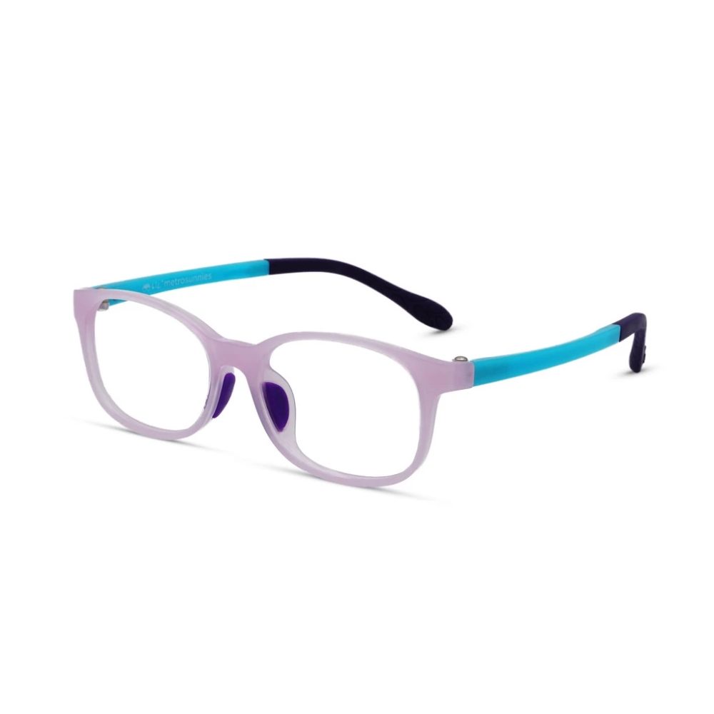 Lil’ MetroSunnies Maurice Kid’s Eyeglasses, Bubble Gum, Con-Strain Blue Light (MetroSunnies)