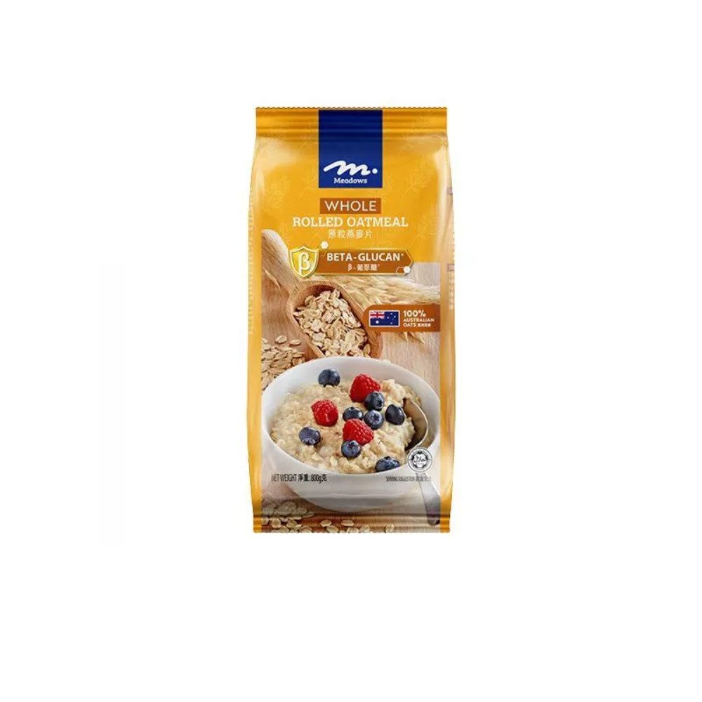 Meadows Whole Rolled Oatmeal, 800 g (Meadows Official)